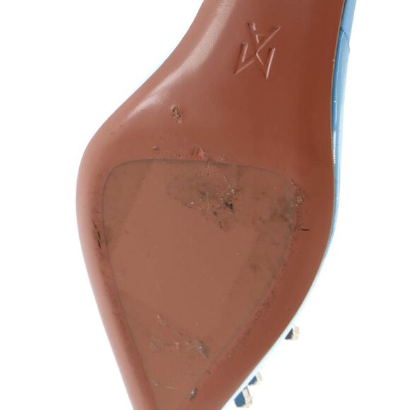 Amina Muaddi Women's Begum Pumps PVC 70 Blue - Picture 6 of 6